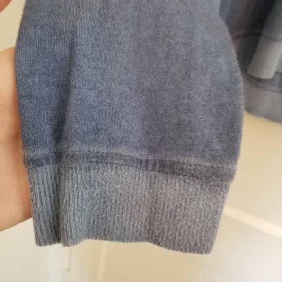 Grey & Gray Women's size Medium Blue Star-Embroidered Hoodie - Picture 4 of 13